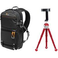 Lowepro Slingshot SL 250 AW III DSLR Camera Backpack & PodZilla JB01758-BWW Medium Kit Bundle, Black