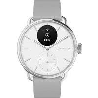 WITHINGS ScanWatch 2 Hybrid Smart Watch - White, 38 mm, Silver/Grey,White