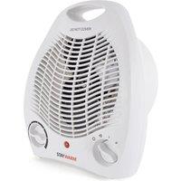 LLOYTRON StayWarm F2001WH Portable Hot & Cool Fan Heater - White