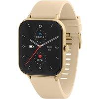 REFLEX ACTIVE Series 23 Smart Watch - Pale Gold & Cream, Silicone Strap, Cream,Gold