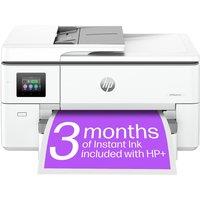 HP OfficeJet Pro 9720e All-in-One Wireless A3 Inkjet Printer & Instant Ink with HP, White,Silver