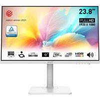 MSI Modern MD2412PW Full HD 23.8" IPS Monitor - White, White