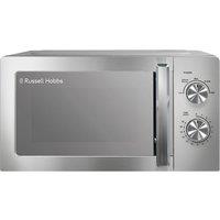 RUSSELL HOBBS RHMM827SS Compact Solo Microwave - Silver, Silver/Grey