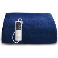 DREAMLAND Snuggle Up Heated Throw - Navy, 160 x 120 cm