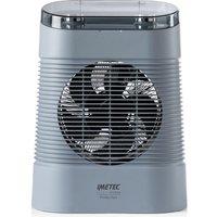 DREAMLAND Silent Power Protection Hot & Cool Fan Heater - Grey, Silver/Grey