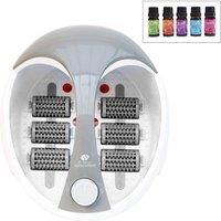Rio Deluxe Foot Spa Bath & Massager with Essential Oils, White
