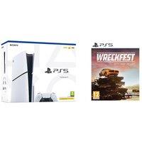 PlayStation 5 (Model Group - Slim) & Wreckfest Bundle, White