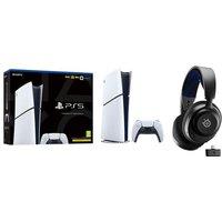 SONY PlayStation 5 Digital Edition (Model Group - Slim) & Arctis Nova 4P Wireless 7.1 Gaming Hea