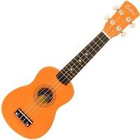 LAKA Rainbow Series Soprano Ukulele - Orange, Orange