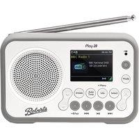 ROBERTS Play 20 Portable DAB? Bluetooth Radio - White, White