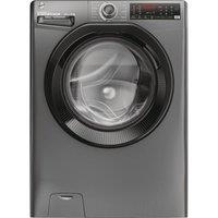 HOOVER H-Wash 350 H3WPS686TAMBR-80 WiFi-enabled 8 kg 1600 spin Washing Machine - Graphite, Silver/Grey