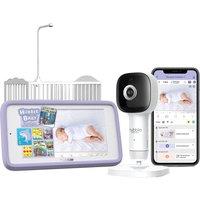 HUBBLE Nursery Pal SkyVision AI Pro 5" Crib Mount Smart Baby Monitor - White