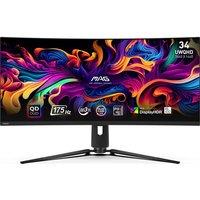 MSI MAG 341CQP QD Ultra Wide Quad HD 34? Curved OLED Gaming Monitor - Black, Black