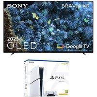 55" Sony BRAVIA XR-55A80LU Smart 4K Ultra HD HDR OLED TV with Google TV & Assistant & PlayStation 5 Model Group (Slim) Bundle, Black
