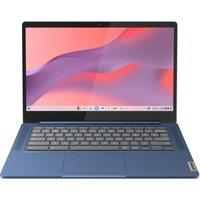 LENOVO IdeaPad Slim 3 14 Refurbished Chromebook - MediaTek Kompanio 520, 64 GB eMMC, Blue (Very Good Condition), Blue