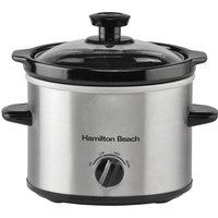 HAMILTON BEACH The Comfort Cook Slow Cooker - Silver, Silver/Grey