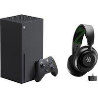Microsoft Xbox Series X & Arctis Nova 4X Wireless 7.1 Gaming Headset Bundle, Black