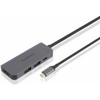 SANDSTROM S4INICA25 4-port USB Type-C Connection Hub