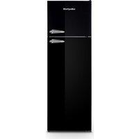 MONTPELLIER Retro MAB346EK 80/20 Fridge Freezer - Black, Black