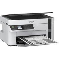 EPSON EcoTank ET-M2120 Monochrome All-in-One Wireless Inkjet Printer, White