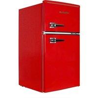 MONTPELLIER Retro MAB2035ER 80/20 Undercounter Fridge Freezer - Red, Red