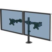 FELLOWES Reflex Dual Arm Tilt & Swivel 27" Monitor Desk Mount