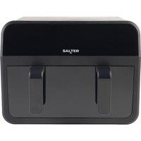 SALTER EK5872 Dual Air Fryer - Black, Black