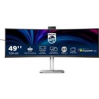 PHILIPS 49B2U6900CH Dual Quad HD 49" Curved VA WLED Monitor - Black, Black