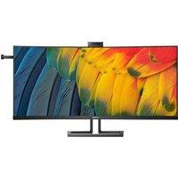 PHILIPS 40B1U6903CH 5K2K Ultra HD 39.7" Curved IPS WLED Monitor - Black, Black