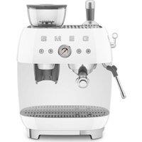 SMEG EGF03WHUK Bean to Cup Coffee Machine - White, White