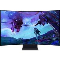 SAMSUNG Odyssey Ark 2nd Gen 4K Ultra HD 55" Curved Quantum Mini-LED Gaming Monitor - Black, Black