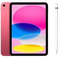 Apple 10.9 iPad Cellular (2022, 64 GB, Pink) & Pencil (1st Generation) Bundle