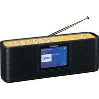 LENCO PDR-045 Portable DAB? Bluetooth Radio - Black & Bamboo, Brown,Black