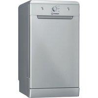 INDESIT DF9E 1B10 S UK Slimline Dishwasher - Silver, Silver/Grey