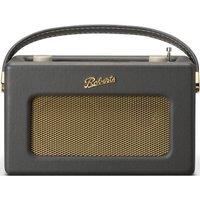 ROBERTS Revival iStream 3L Portable DAB? Retro Smart Bluetooth Radio - Charcoal Grey, Silver/Grey
