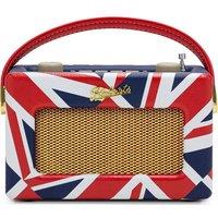 ROBERTS Revival Uno BT Portable DAB? Retro Bluetooth Radio - Union Jack, Patterned