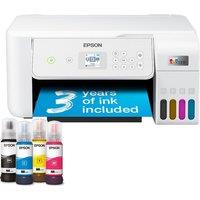 EPSON EcoTank ET-2876 All-in-One Wireless Inkjet Printer, White