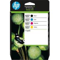 HP 937 Original Cyan, Magenta, Yellow & Black Ink Cartridge - Multipack, Black,Yellow,Cyan,Magenta