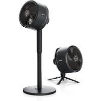 SHARK FlexBreeze FA220UK Portable 11.3" Hybrid Pedestal Fan - Charcoal Black, Black