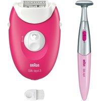 BRAUN Silk-pil Series 3 3-202 Epilator - Raspberry, Pink