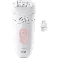 BRAUN Silk-pil 5 5-000 Wet & Dry Epilator - White & Flamingo, White,Pink