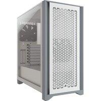 CORSAIR 4000D Airflow ATX Mid-Tower PC Case - White, White