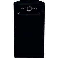 HOTPOINT HF9E 1B19 B UK Slimline Dishwasher - Black, Black