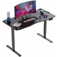 ADX ADSGAMDK25 RGB Gaming Desk - Black, White