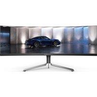 AOC PD49 5K Ultra HD 49" Curved Quantum Dot QD-OLED Gaming Monitor - Black, Black