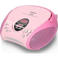 LENCO SCD-24 FM Boombox - Pink, Pink