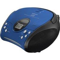 LENCO SCD-24 FM Boombox - Blue & Black, Blue,Black
