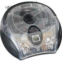 LENCO SCD-24 FM Boombox - Clear, White,Black