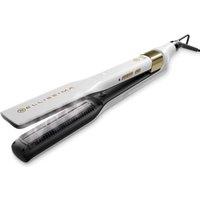 BELLISSIMA ITALIA Steam Elixir Hair Straightener - White & Gold, White,Gold