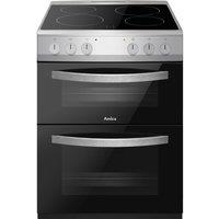 AMICA AFC602SS 60 cm Electric Ceramic Cooker - Black & Stainless Steel, Stainless Steel